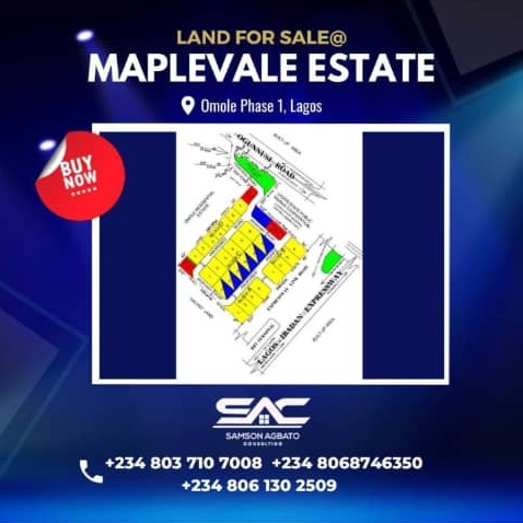 Prime Land For Sale in Omole Phase 1