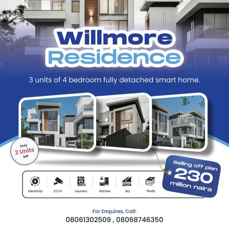 3 Units of 4-Bedroom Fully Detached Smart Home